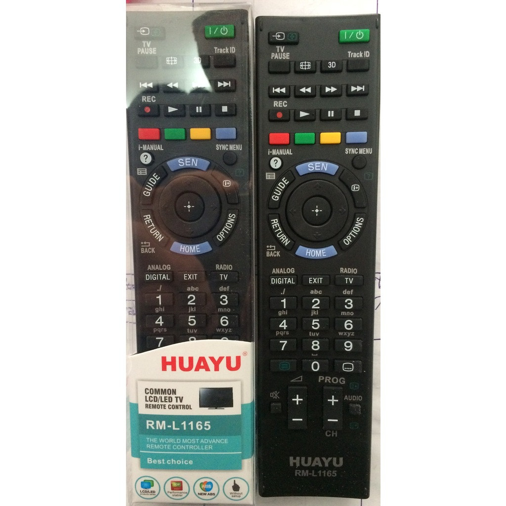 Пульт для телевизора SONY LCD/LED TV RM-L1165 HUAYU - фото 1 - id-p80646172