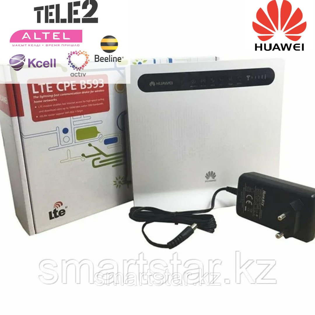 Мощный 4G роутер (модем ) Huawei B593 работает со всеми операторами