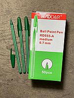 Ручка простая зеленая (полосатая) 1шт