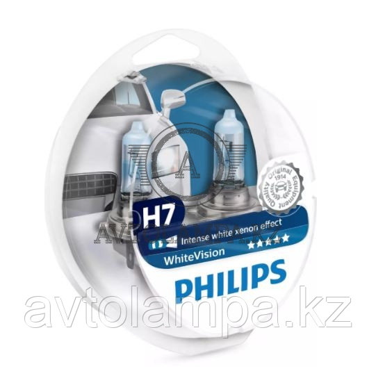 12972WHVS2 H7  W5W 12V  Philips White Vision  Штатная галогенная лампа