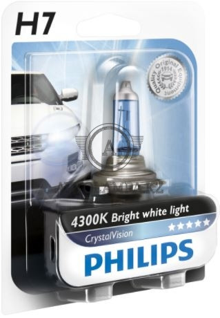 12972CVB1 H7  12V  Philips Crystal Vision  Штатная галогенная лампа, фото 1