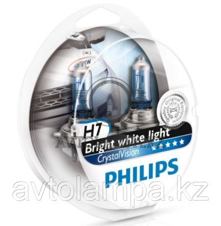 12972CVS2 H7/W5W 12V  Philips Crystal Vision  Штатная галогенная лампа