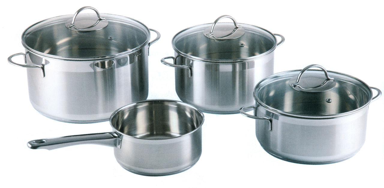 Набор кастрюль + ковш "Mango" 2,9 л 3,6 л 6,1 л 1,5 л (SSW Berlin, Германия), фото 1