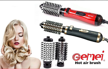 Фен-щетка для укладки волос Gemei GM 4827 1000W