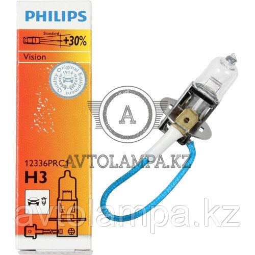 PHILIPS Premium VISION H3 12336PRC1 12V Штатная галогеновая лампа - фото 1 - id-p80727591