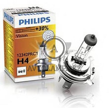 12342PRC1 H4 12V 55/60W Philips Premium Vision  Штатная галогенная лампа