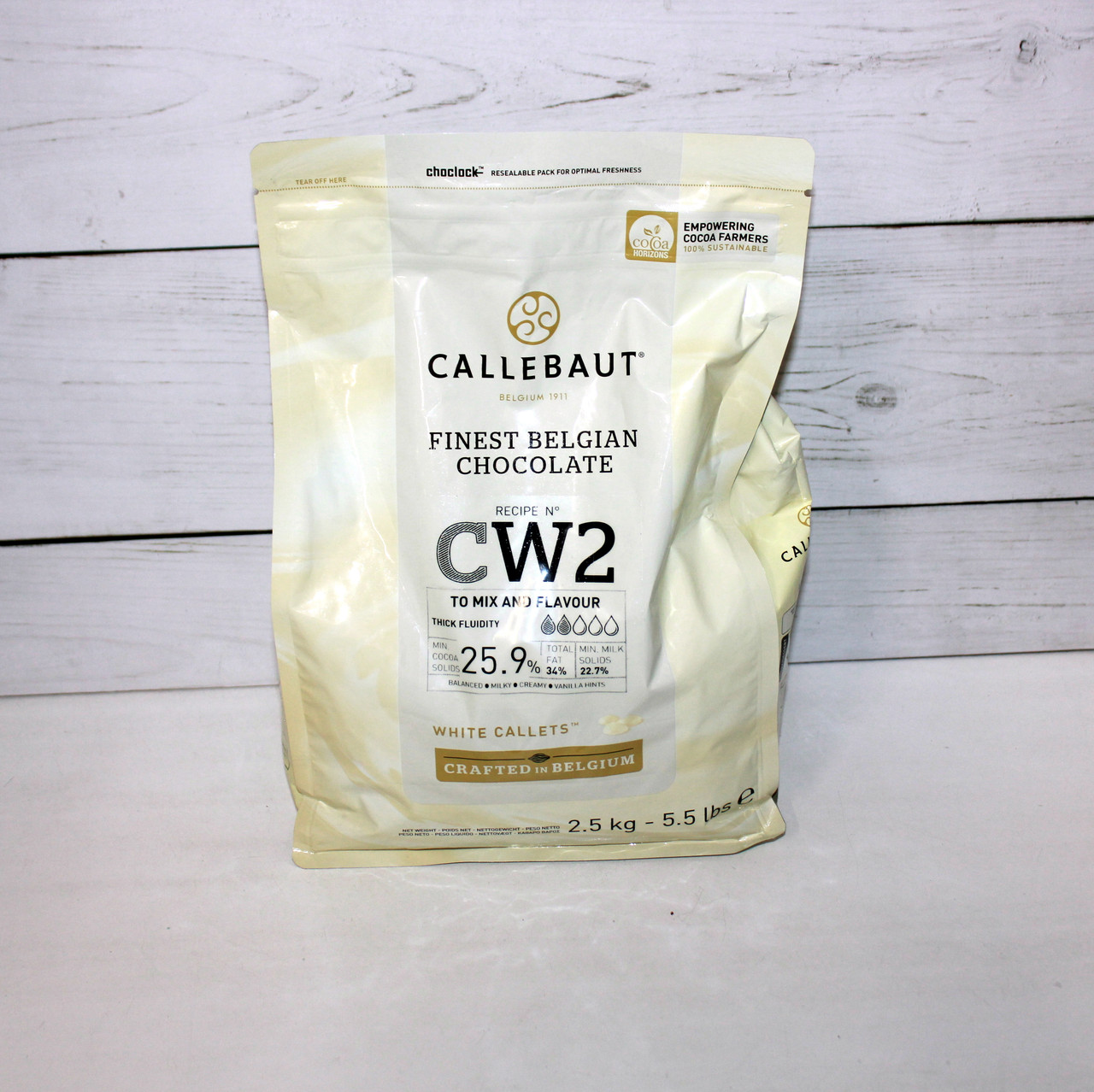 Белый шоколад 25,9% Callebaut 250 г - фото 1 - id-p80727869