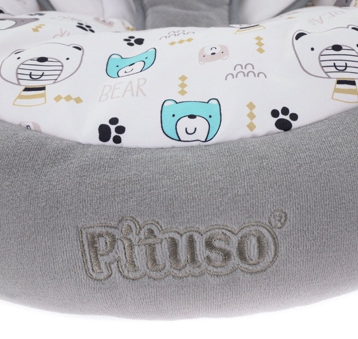 Электрокачели Pituso Carino Grey/Серый Мишки