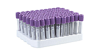 Пробирки для исследования цельной крови с EDTA K3 с лиловой крышкой объёмом: 2мл
