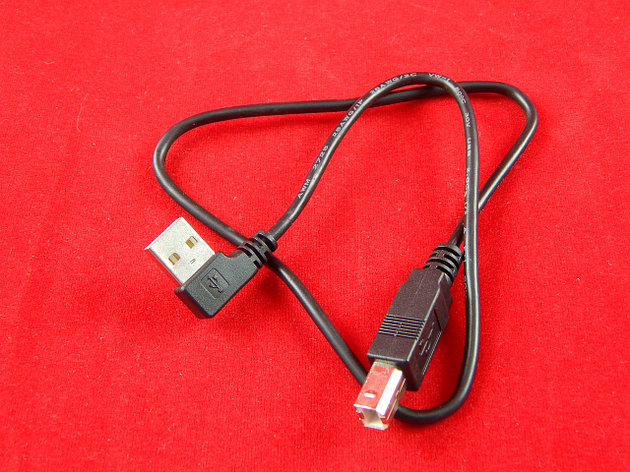 Кабель переходник, угловой USB 2.0 на TYPE-B 2.0, 50 см, фото 2