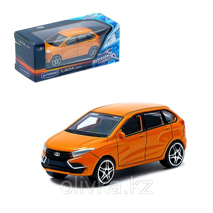 Машина металлическая Lada Xray, цвет золотистый
