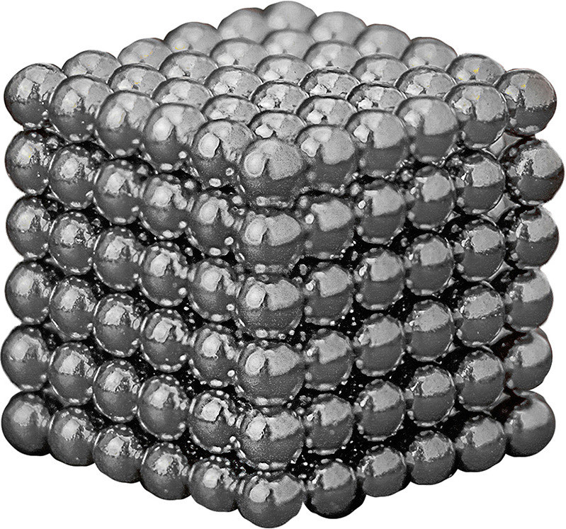 Антистресс магнитный Мини-Неокуб, 216 шариков d=0.3 см. (серебро) - фото 1 - id-p80750972
