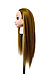Голова-манекен (аниме) темно-русый волос искусственный - 60 см, фото 3