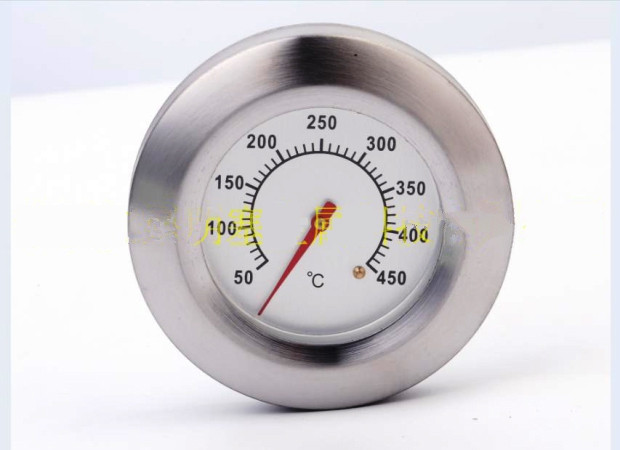Термометр для мангала гриля и барбекю от 50°С до 450°С с белой шкалой