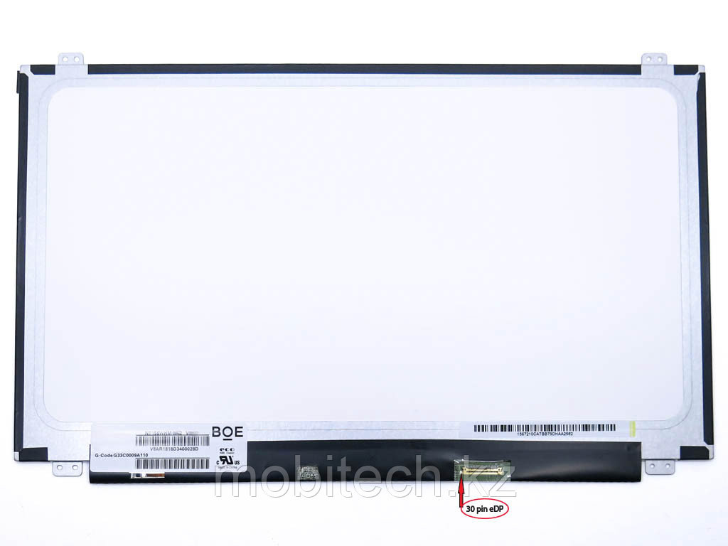 ЖК экран для ноутбука 15.6 BOE NT156WHM-N32 V8.0 15.6 Slim 30 pin 1366x768