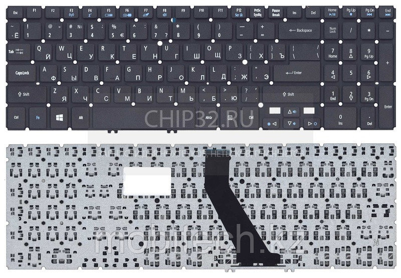 Клавиатуры Acer M5-581G M3-58g клавиатура c EN/RU раскладкой без подсветкой