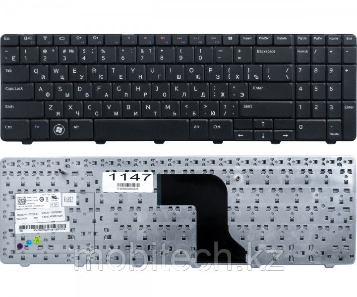 Клавиатуры Dell Inspiron N5010 M5010 0Y3F2G клавиатура c RU/ EN раскладкой - фото 1 - id-p80757584