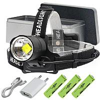Cветодиодный налобный фонарь XHP70 (Сверхмощный)