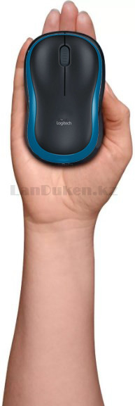 Компьютерная мышь беспроводная оптическая 1000 dpi USB Logitech M186 Wireless Mouse синий - фото 4 - id-p80772823