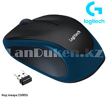 Компьютерная мышь беспроводная оптическая 1000 dpi USB Logitech M186 Wireless Mouse синий