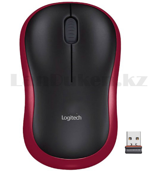 Компьютерная мышь беспроводная оптическая 1000 dpi USB Logitech M186 Wireless Mouse красный - фото 7 - id-p80783892