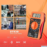 Мультиметр цифровой карманный Digital Tech DT83B с интегрированными щупами, фото 4