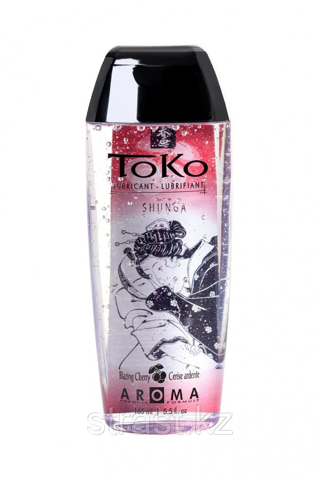 ЛУБРИКАНТ SHUNGA TOKO AROMA НА ВОДНОЙ ОСНОВЕ, СО ВКУСОМ ВИШНИ, 165 МЛ