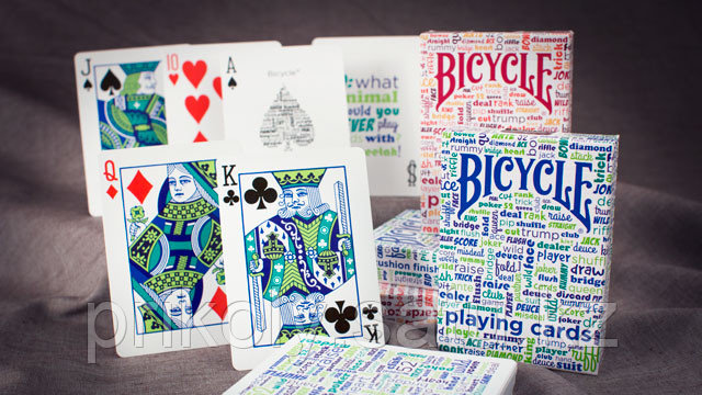 Карты Bicycle «застольные разговоры» - синие - фото 3 - id-p80842998