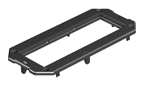 OBO Bettermann Накладка монтажной коробки GB2 3xModul45 165x76 мм (полиамид,черный)