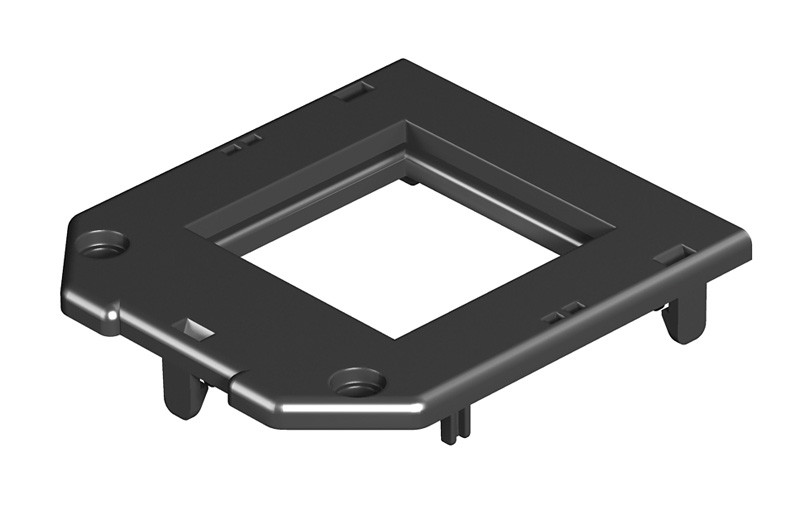 OBO Bettermann Накладка монтажной коробки GB2/3 1xModul45 61x76 мм (полиамид,черный)