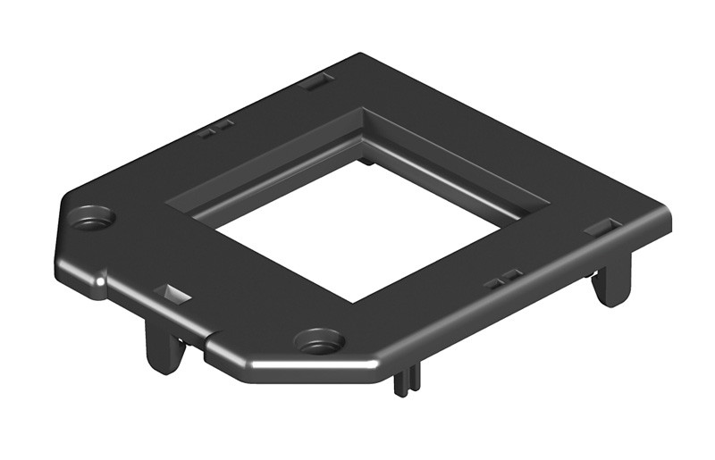 OBO Bettermann Рамка для электроустановочных изделий Modul45 82.5x76 мм (полиамид,черный) - фото 1 - id-p80843215