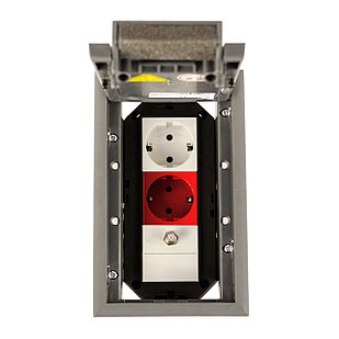 Лючок Напольный GES2-2U (3 модулей Modul 45) OBO Bettermann, серый