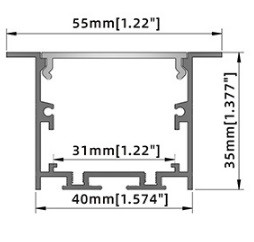 Профиль для светодиодной ленты MX 40x35A - фото 5 - id-p80844883
