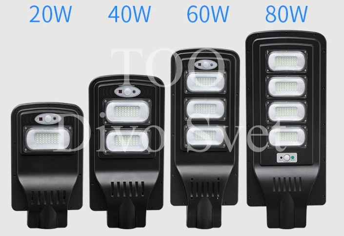 Светильник консольный светодиодный на солнечных батареях 80W, постоянного свечения. Солнечный светильник 80 W.