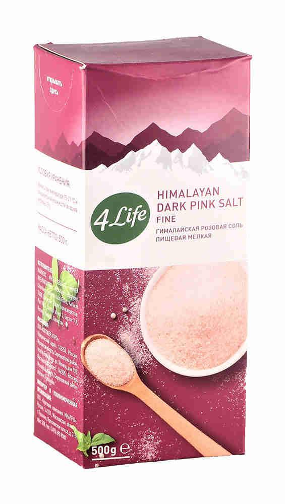 Соль розовая гималайская мелкая 4LIFE 500 гр - низкая цена, высокое качество