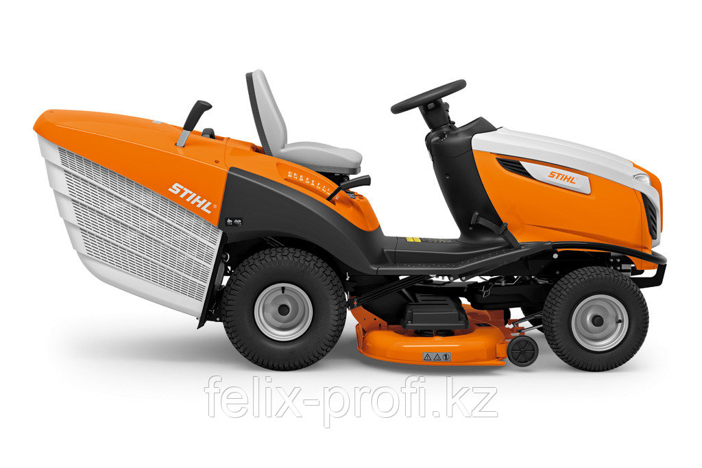 Минитрактор-газонокосилка STIHL RT 5112.1 Z. мощность 12.2 кВт/16.9 л.с , шир. захвата 110 см, выс.скаш 30-100