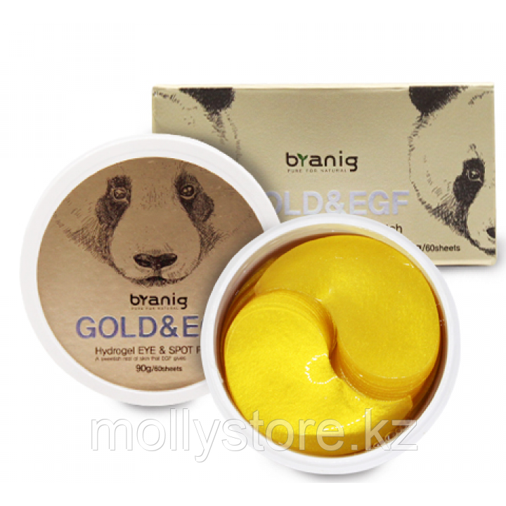 Гидрогелевые патчи под глаза с золотом 3W Clinic Byanig Gold And EGF Hydrogel Eye And Spot Patch