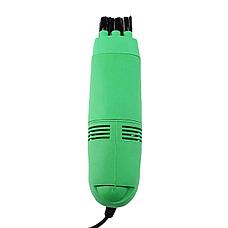 Мини USB пылесос для клавиатуры, цвет зеленый, фото 4