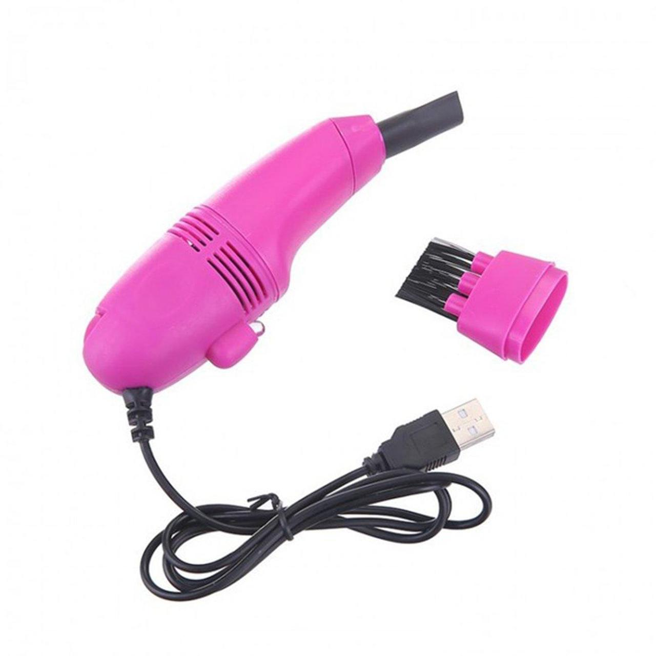 Мини USB пылесос для клавиатуры, цвет фиолетовый - Оплата Kaspi Pay