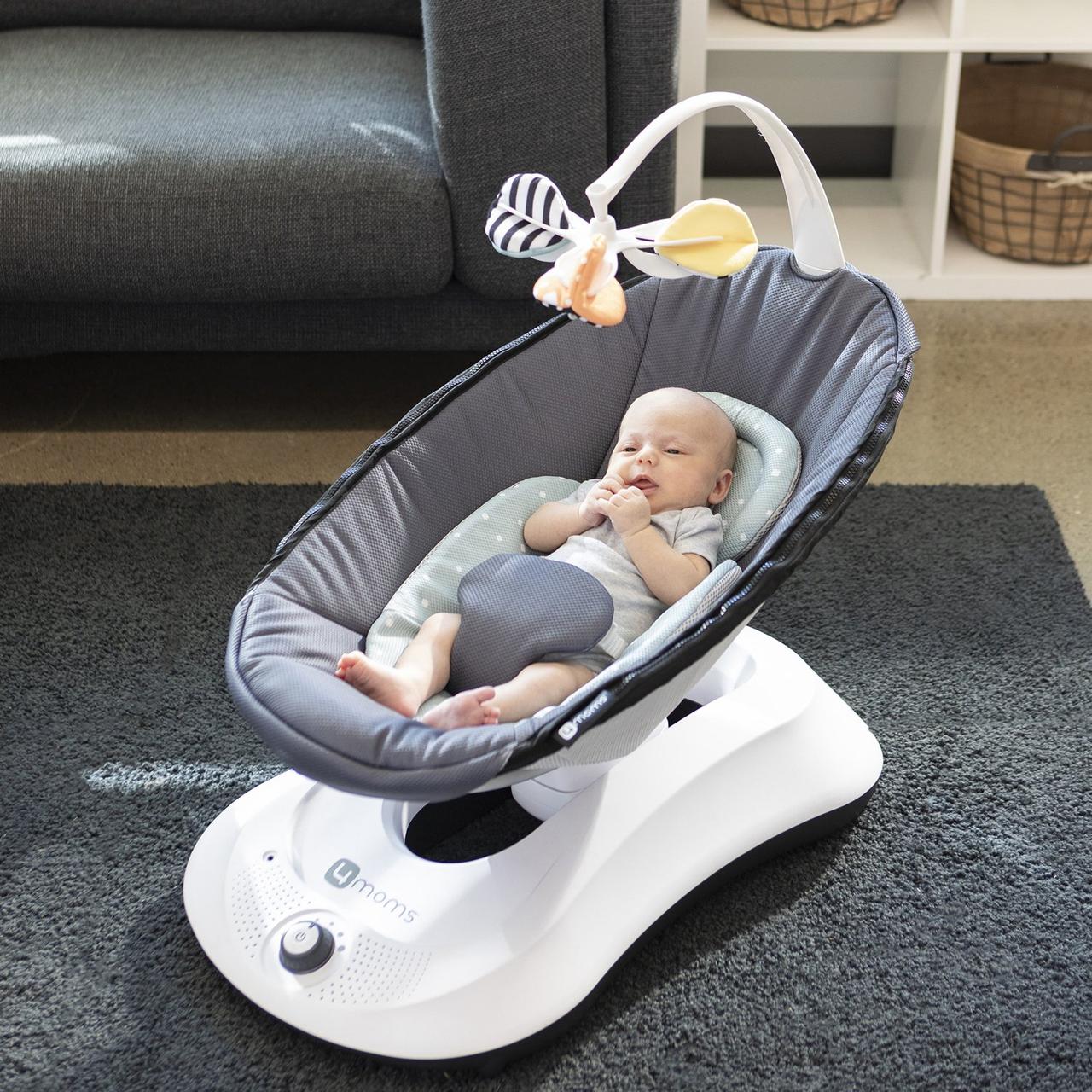 Кресло-качалка 4moms RockaRoo Gray Mesh