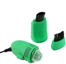 Мини usb пылесос для клавиатуры зеленый, фото 3
