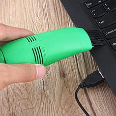 Мини usb пылесос для клавиатуры зеленый, фото 2