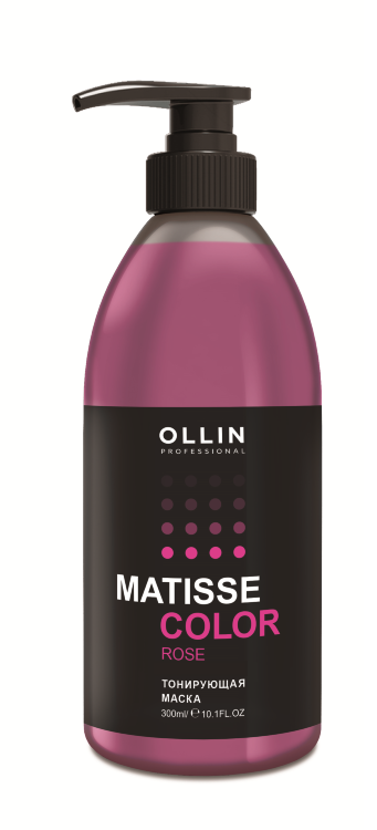 Маска тонирующая OLLIN Matisse Color Розовый 300 мл №95881