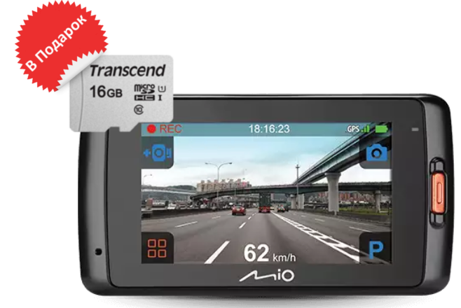 Видеорегистратор Mio MiVue C688 WiFi new + microSD 16 Gb