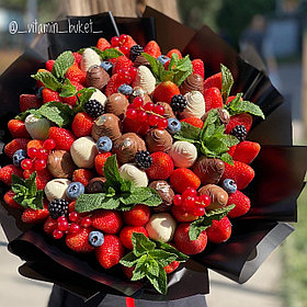 Букет из клубники в шоколаде L