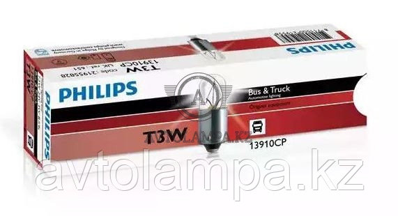 PHILIPS 13910 T3W 24V BA9s