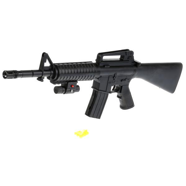Автомат пневматический 1004-2 "M16", с лазерным прицелом, со съемным магазином