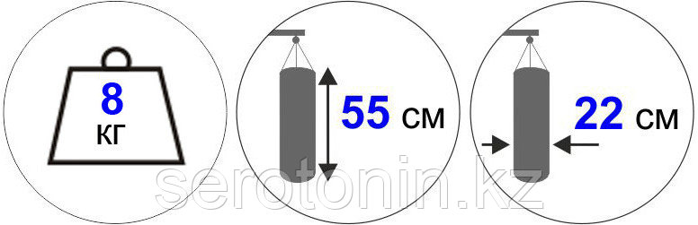 Мешок боксерский детский 7-10 лет 55-22см Россия - фото 2 - id-p79848144