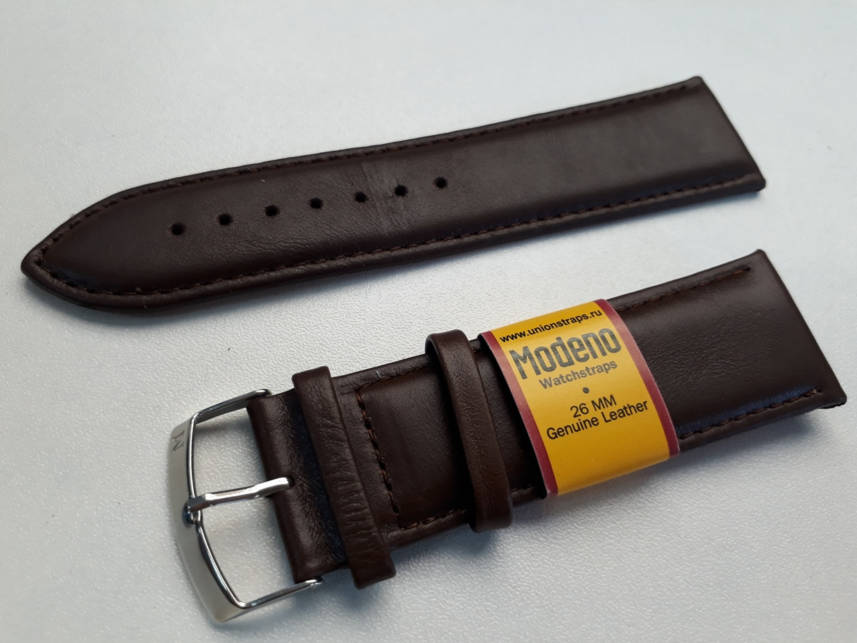 Кожаный ремешок Modeno на наручные часы. Производство Россия. Рассрочка. Kaspi RED