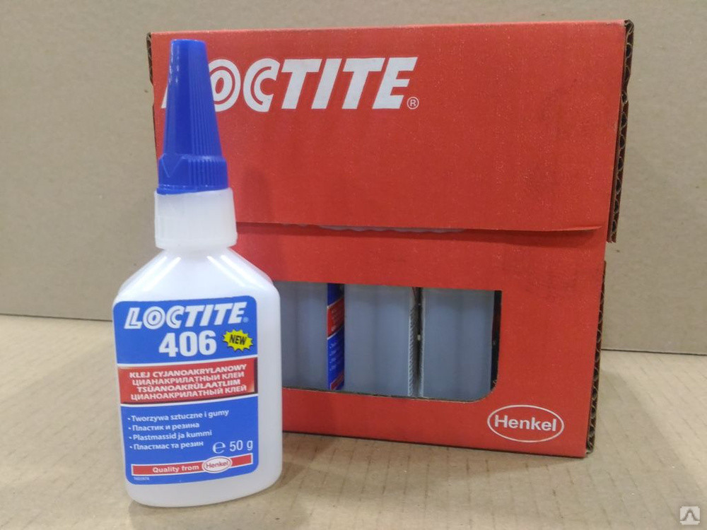 Loctite 406 (20г) для склеивания пластмасс, резины и др. - фото 3 - id-p77660552